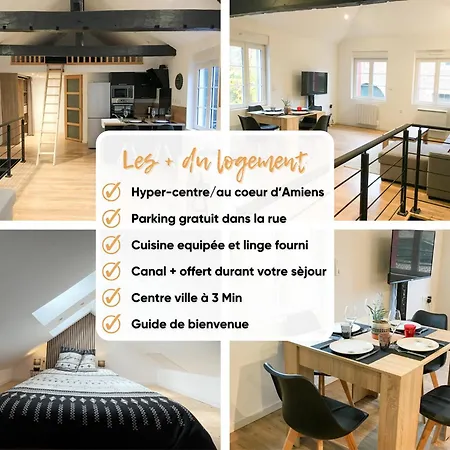 Loft Lumineux Hyper-centre - Canal - Tv Connectee Apartament *